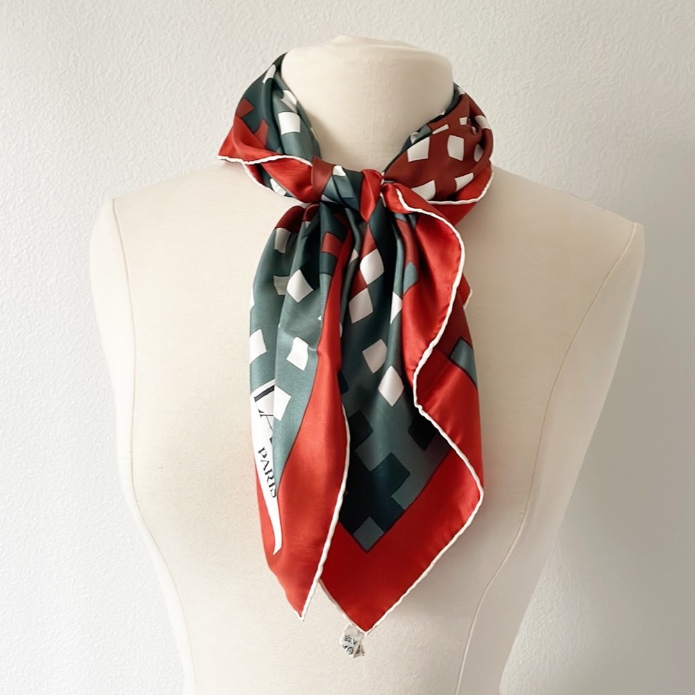 100% Silk Lanvin Paris Silk Scarf